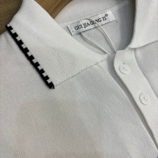 Ralph Lauren Striped Ice Silk Knit Polo Shirt