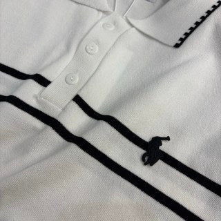 Ralph Lauren Striped Ice Silk Knit Polo Shirt