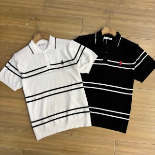 Ralph Lauren Horizontal Stripe Ice Silk Polo Shirt