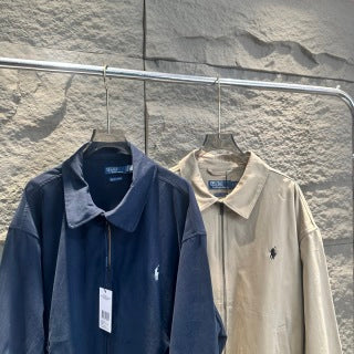 Ralph Lauren Outerwear Oversized Cotton Collared Jacket