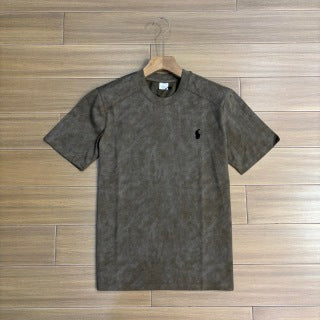 Ralph Lauren T-shirt Washed Ribbed Neck Short Sleeve Tee