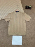 Ralph Lauren Cable Knit Cotton Polo Shirt