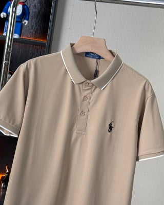 Ralph Lauren Contrast Trim Cotton Polo Shirt