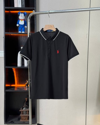 Ralph Lauren Contrast Trim Cotton Polo Shirt