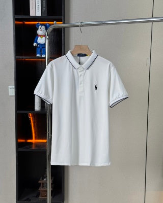 Ralph Lauren Contrast Trim Cotton Polo Shirt