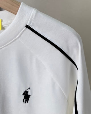Ralph Lauren T-shirt Raglan Stripe Pony Logo Oversized Tee