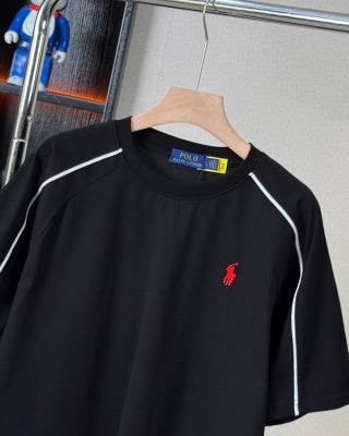 Ralph Lauren T-shirt Raglan Stripe Pony Logo Oversized Tee