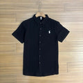 Ralph Lauren Shirt Solid Stretch Short Sleeve Button Shirt