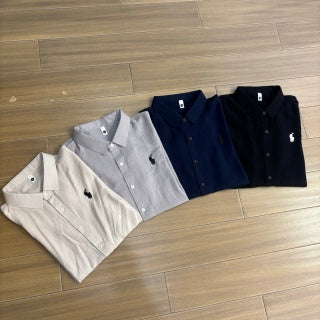 Ralph Lauren Shirt Solid Stretch Short Sleeve Button Shirt