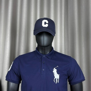 Ralph Lauren Polo Shirt Navy Big Pony 03 Patch Cotton Piqué Polo
