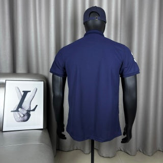 Ralph Lauren Polo Shirt Navy Big Pony 03 Patch Cotton Piqué Polo