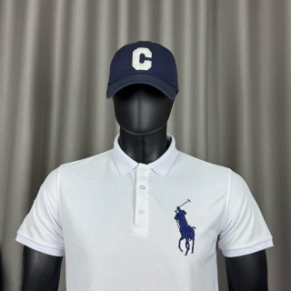 Ralph Lauren Polo Shirt White Big Pony 03 Patch Piqué Polo