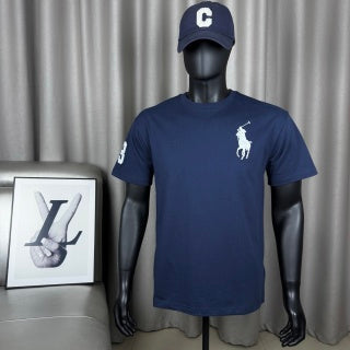 Ralph Lauren T-shirt Navy Big Pony Number Sleeve Cotton Crewneck Tee
