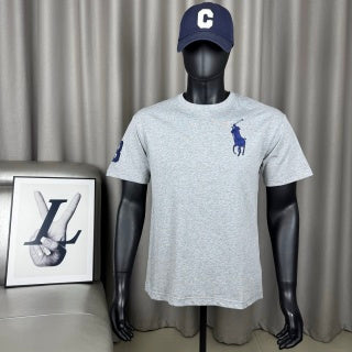 Ralph Lauren T-shirt Gray Big Pony Number Sleeve Crewneck Tee