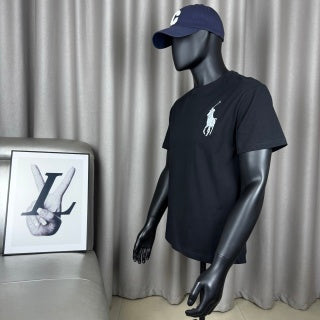 Ralph Lauren T-shirt Unisex Big Pony 3-Sleeve Cotton Crewneck Tee