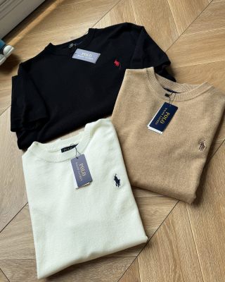 Ralph Lauren T-shirt Cotton Knit Regular Shoulder Crewneck Tee