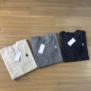 Ralph Lauren T-shirt Textured Knit Crewneck Short Sleeve Tee