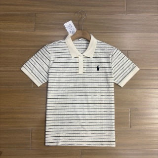 Ralph Lauren Polo Shirt Striped Cotton Piqué Short Sleeve Polo