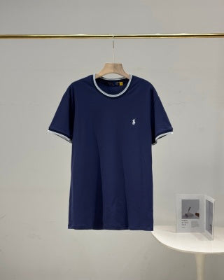 Ralph Lauren T-shirt Contrast Trim Heavyweight Cotton Crewneck Tee