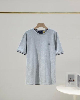 Ralph Lauren T-shirt Contrast Trim Heavyweight Cotton Crewneck Tee