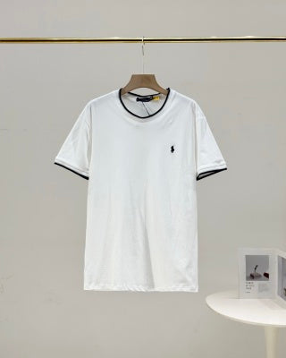 Ralph Lauren T-shirt Contrast Trim Heavyweight Cotton Crewneck Tee