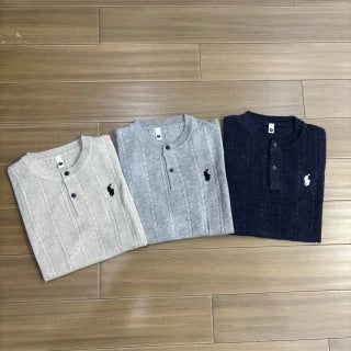 Ralph Lauren T-shirt Knit Short Sleeve Button-Placket Tee