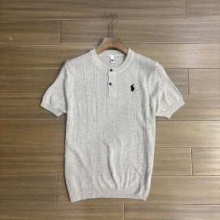 Ralph Lauren T-shirt Knit Short Sleeve Button-Placket Tee