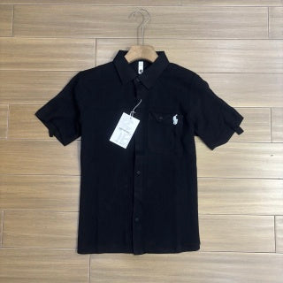 Ralph Lauren Shirt Linen Short Sleeve Utility Button-Up