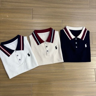 Ralph Lauren Polo Shirt Contrast Collar Knit Short Sleeve Polo